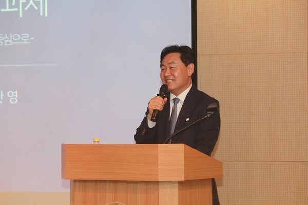김관영 전 의원이 3월 22일 국민대학교 정치대학원 ‘북악정치포럼’을 찾았다. ⓒ시사오늘