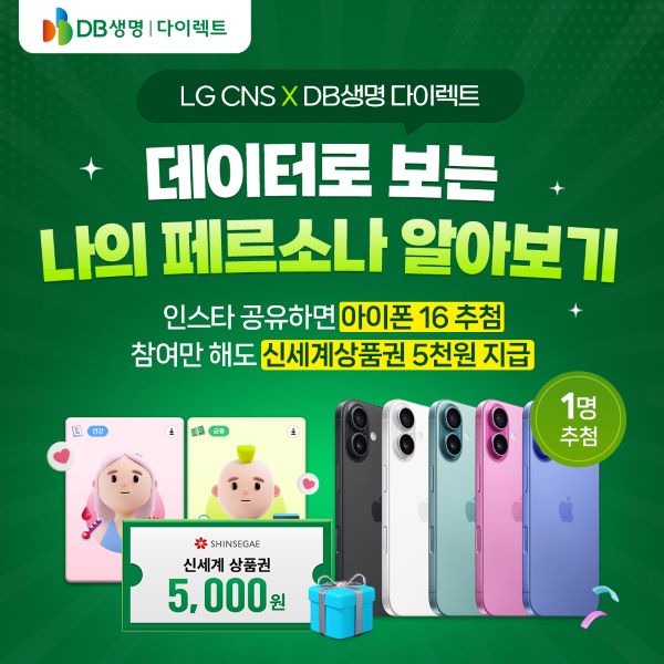 DB생명이 DB생명 다이렉트 라이프케어 서비스에 LG CNS, DB Inc.와 전략적 마이데이터 협업을 통해 제휴 마이데이터 기반의 ‘나의 페르소나 서비스’를 오픈했다. ⓒDB생명